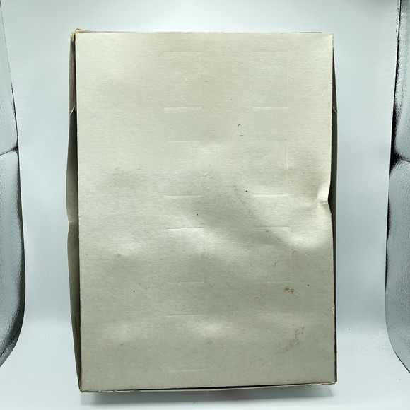 Vintage Box of 12 Pyramid Clear Frosted Ornaments Glass Balls Christmas USA - Picture 7 of 7